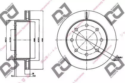 Тормозной диск DJ PARTS BD1210